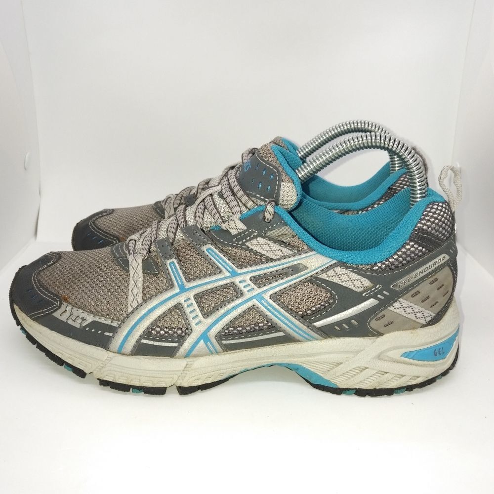 Asics Gel Enduro 6 Trail Running Sneakers‎ Women's Size 8 Grey, Blue